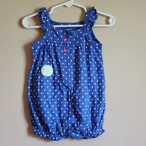 Carter's Baby Girl Polka-Dot Embroidered Crab Size 6 Months NEW